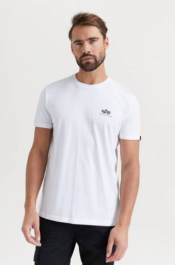 Alpha Industries T-SHIRT Basic T-shirt Small Logo Vit