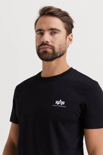 Alpha Industries T-SHIRT Basic T-shirt Small Logo Svart