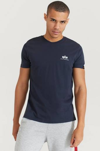 Alpha Industries T-SHIRT Basic T-shirt Small Logo Blå