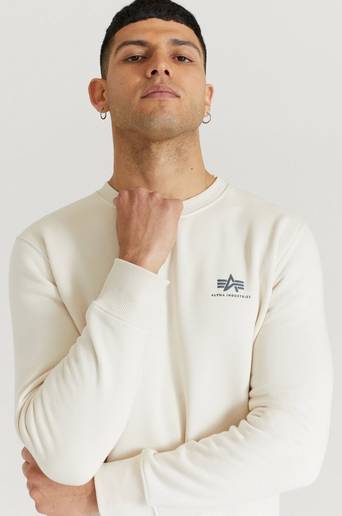 Alpha Industries SWEATSHIRT Basic Sweater Small Logo Vit