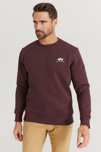 Alpha Industries SWEATSHIRT Basic Sweater Small Logo Röd