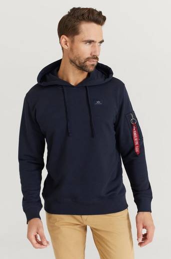 Alpha Industries HUVTRÖJA X-fit Hoody Blå