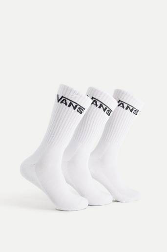 Vans Strumpor Classic Crew (6.5-9, 3PK) Vit