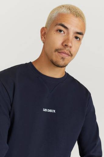 Les Deux Sweatshirt Lens Blå