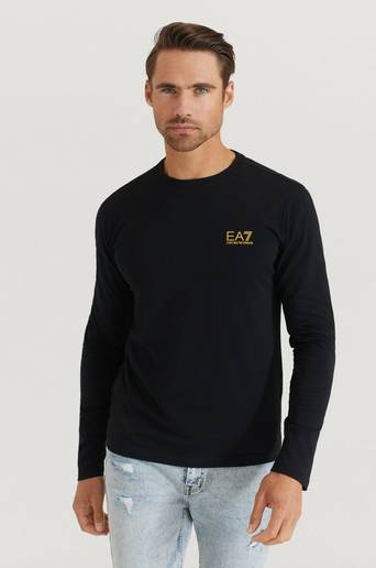 EA7 Emporio Armani Tröja Core LS Tee Svart