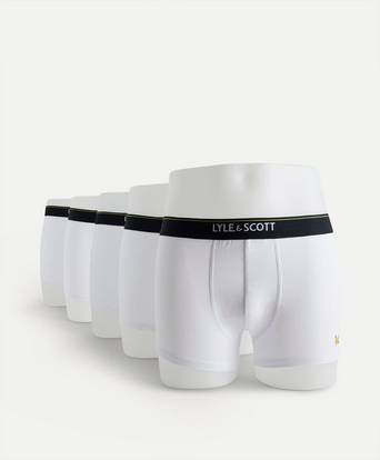 Lyle & Scott Boxerkalsonger Jackson 5-pack trunk Vit