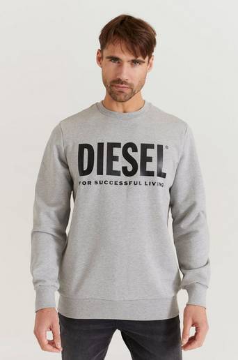 Diesel Sweatshirt S-Gir Division Logo Sweat Grå