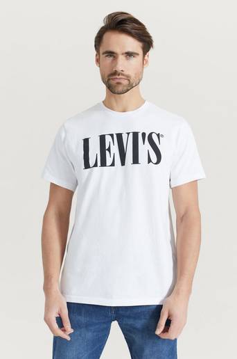 Levi's T-shirt Relaxed Graphic Tee 90s Serif Vit