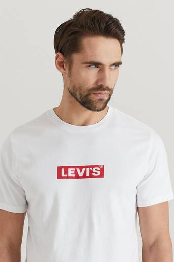 Levi's T-shirt Graphic Tee Boxtab Vit