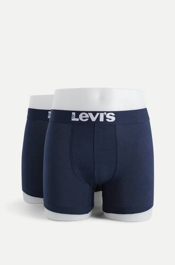 Levi's 2-Pack Boxerkalsonger Levi's Men Solid Basic Boxer 2P Blå