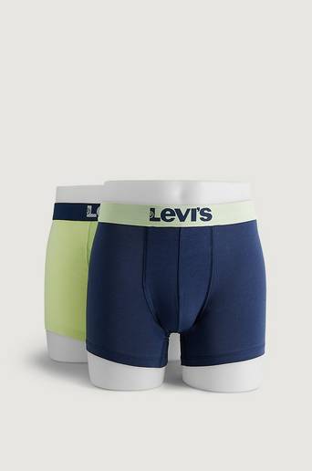 Levi's 2-Pack Boxerkalsonger Levi's Men Solid Basic Boxer 2P Grön