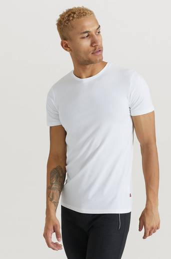 Levi's T-shirt Levi's Men Solid Crew 2-pack Vit