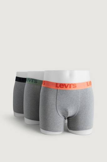 Levi's 3-Pack Boxerkalsonger Levis Men Premium Boxer Brief Grå