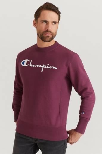 Champion Reverse Weave Sweatshirt Crewneck Sweatshirt Röd