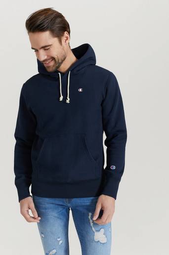 Champion Reverse Weave Hoodie Hooded Sweatshirt Blå