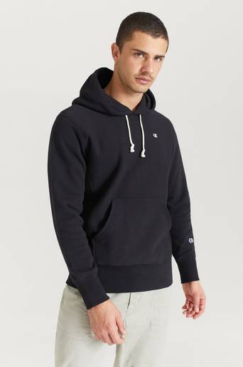 Champion Reverse Weave Hoodie Hooded Sweatshirt Svart