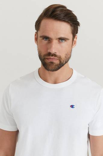 Champion Reverse Weave T-Shirt Crewneck Vit