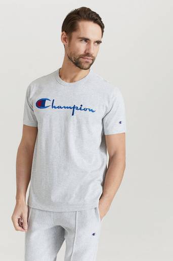 Champion Reverse Weave T-Shirt Crewneck Grå