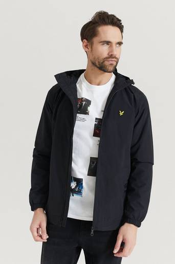 Lyle & Scott Jacka Zip Through Hooded Jacket Svart