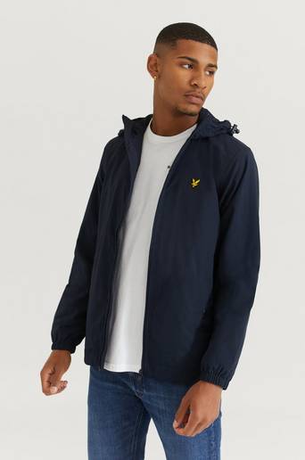 Lyle & Scott Jacka Zip Through Hooded Jacket Blå