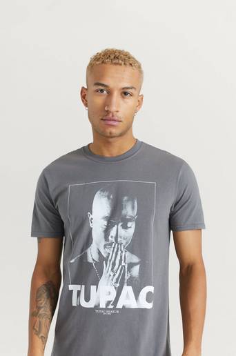 Rock Off T-shirt Tupac Tee Grå