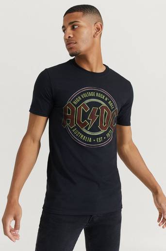 Rock Off T-shirt AC/DC Tee Svart