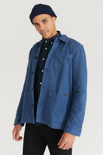 Nudie Jeans Jacka Barney Worker Jacket Blå