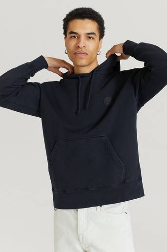 Nudie Jeans Hoodie Franke NJCO Circle Svart