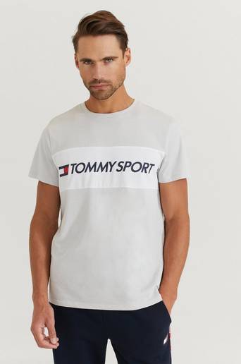 Tommy Hilfiger T-Shirt Colourblock Logo Top Grå