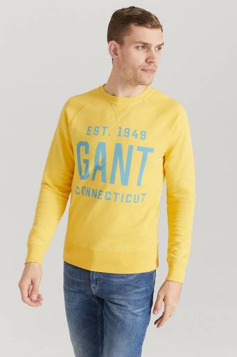 Gant Sweatshirt Summer Graphic C-neck Gul