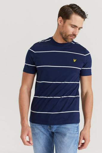 Lyle & Scott T-Shirt Wide Stripe T-shirt Blå