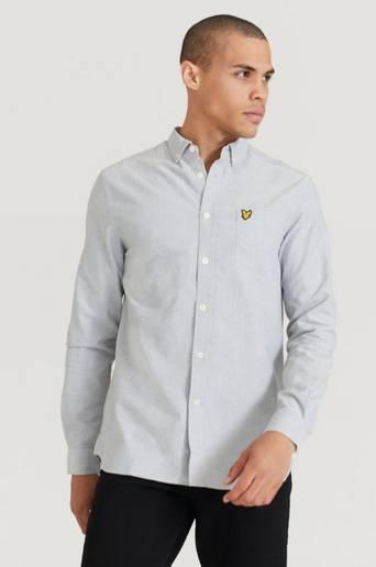 Lyle & Scott Skjorta Regular Fit Light Weight Oxford Shirt Grå