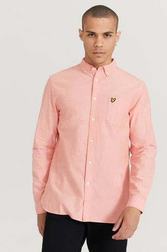 Lyle & Scott Skjorta Regular Fit Light Weight Oxford Shirt Orange