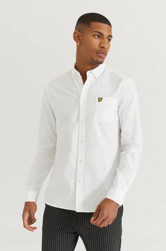 Lyle & Scott Skjorta Regular Fit Light Weight Oxford Shirt Vit