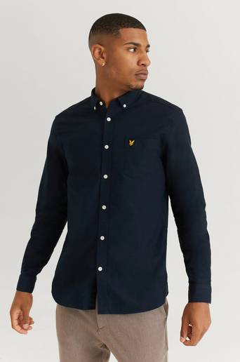 Lyle & Scott Skjorta Regular Fit Light Weight Oxford Shirt Blå