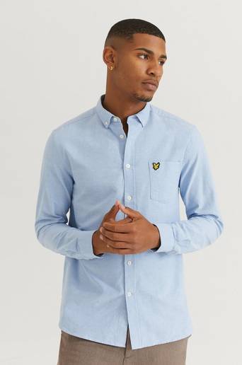 Lyle & Scott Skjorta Regular Fit Light Weight Oxford Shirt Blå