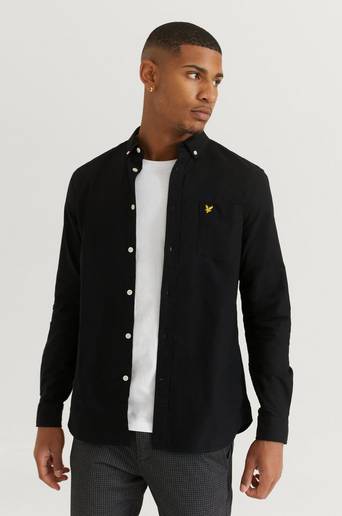 Lyle & Scott Skjorta Regular Fit Light Weight Oxford Shirt Svart