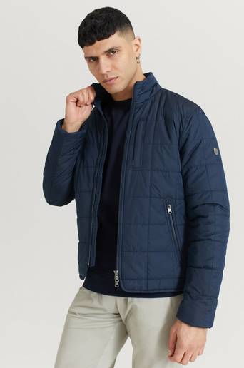 Morris Jacka Crew Quilted Jacket Blå