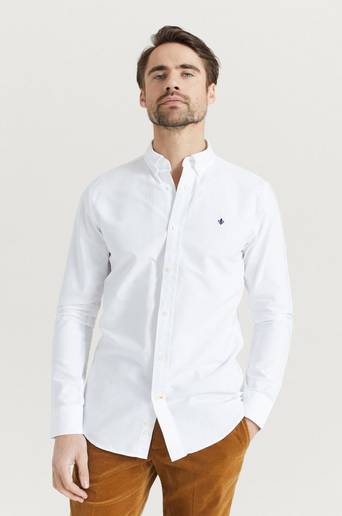 Morris Skjorta Oxford Button Down Vit