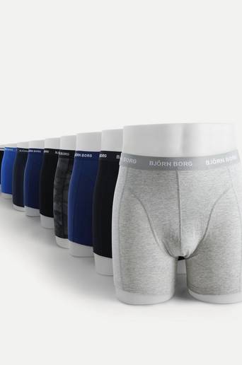 Björn Borg Boxershorts Sammy Solid 12-pack Svart