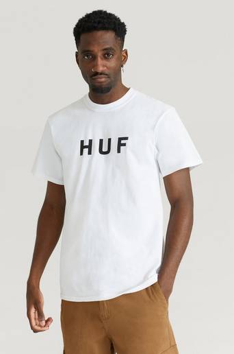 HUF T-Shirt Essentials OG Logo S/S TEE Vit