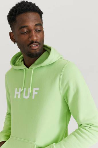 HUF Hoodie Essentials OG Logo P/O Hoodie Grön