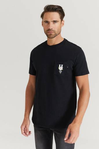 HUF T-Shirt Central Park S/S Pocket Tee Svart