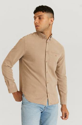 Filippa K Skjorta Zachary Tencel Shirt Brun