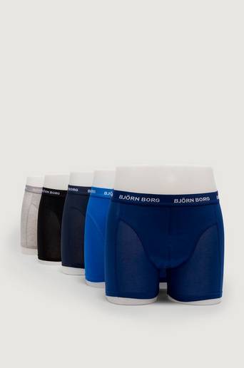 Björn Borg Boxerkalsonger Sammy Solid 5-pack Blå