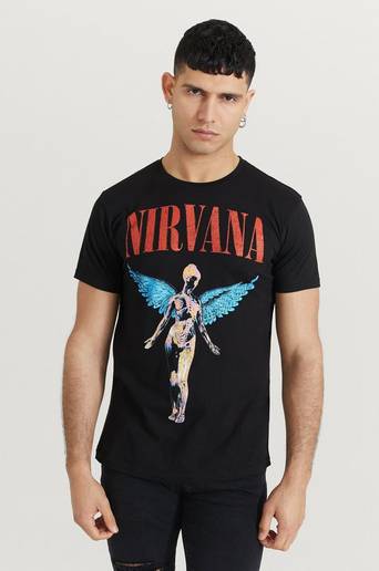 Rock Off T-Shirt Nirvana Tee Svart