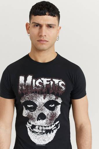 Rock Off T-Shirt Misfits Tee Svart