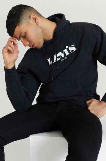 Levi's Huvtröja Relaxed Graphic Hoodie Svart