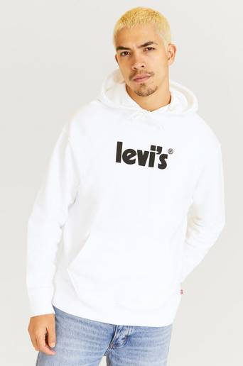 Levi's Huvtröja Relaxed Graphic Hoodie Vit