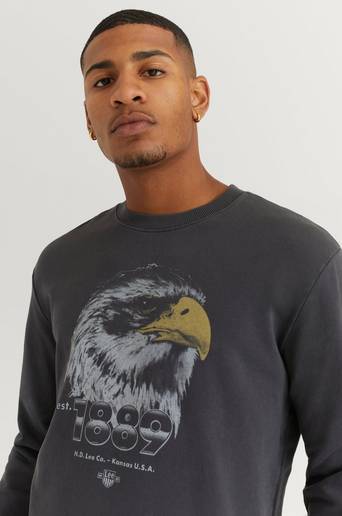 Lee Sweatshirt Eagle Sws Svart